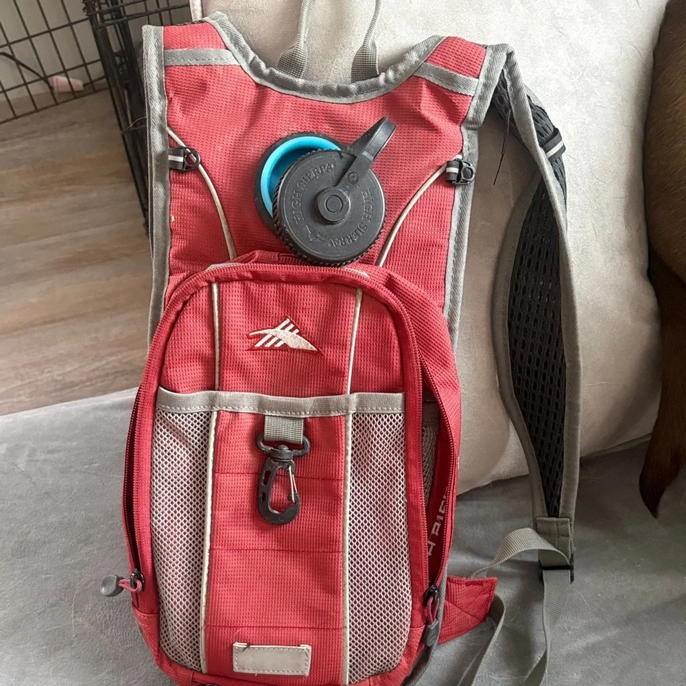 High Sierra Red and Gray Backpack